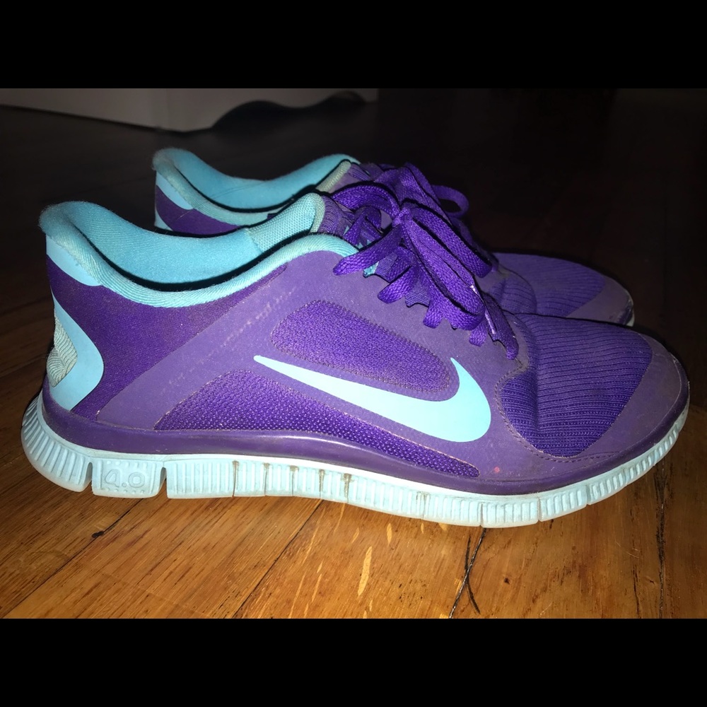 Purple and Blue Nike’s